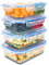 LG Luxury & Grace Lot de 4 Boîtes Alimentaires en Verre 1000 ml. Récipient Hermétique. Boîtes de Conservation pour Micro-Ondes, Four, Lave-Vaisselle et Congélateur. Sans BPA.
