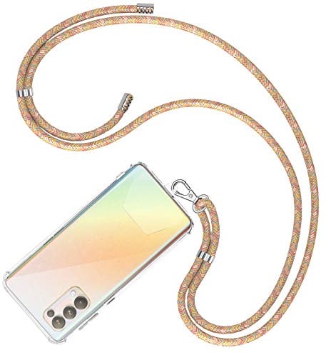 COCASES Universal Handyband zum umhängen, Schlüsselband Halsband zum Umhängen kompatibel mit meisten Smartphones(Rainbow)