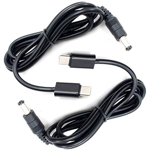 JacobsParts 12V USB C Type-C PD Trigger 3ft 5A Cable de alimentación 5.5 x 2.1mm DC Connector