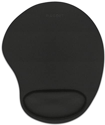 Magnet Tapis de Souris Noir - Touché Doux - Confort avec Repose-Poignet Ergonomique - Améliore la Précision - Professionnel
