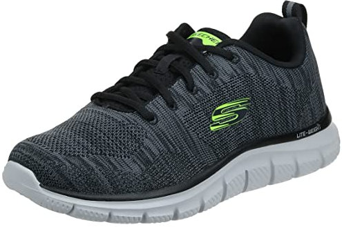 Skechers Men's Track Front Runner Lace-up Sneaker Oxford, Grey Grau Ccbk, 6.5 UK
