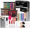All In One Makeup Kit, Makeup Kit for Women Full Kit, Makeup Gift Set for Women Beginners, Makeup Essential Starter Bundle Include Eyeshadow Palette Lipstick Eyebrow Pencil Brush Set