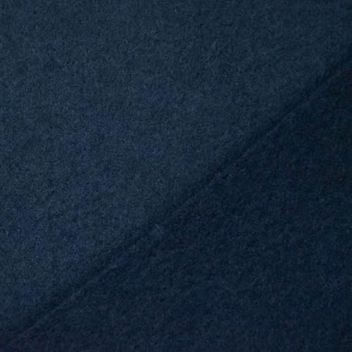 STOFFKONTOR Bastelfilz Filz Stoff Stärke 4,0 mm Breite 45 cm - Meterware, Farbe Dunkel-Blau - zum Basteln und Dekorieren