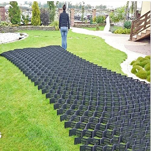Stabilisateur Gravier Gazon Dalle Stabilisatrice Grille De Stabilisation D'herbe En Béton Pour Pelouse De Cour Arrière, Plate-forme De Stationnement Allée Perméable Au Sol Système De Pavage Cellulaire