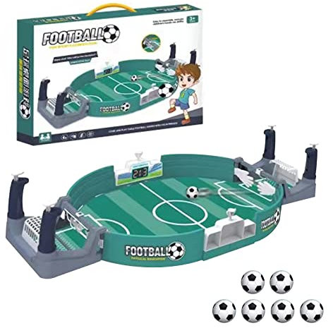 Usper 2022 Mini Table Soccer Game, Tabletop Football Game Toy With 6pcs mini Football, Desktop Interactive Soccer Game Toy For Kids Christmas Birthday Worlds Cup Gift (Large)