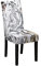 Marmor Stuhlhussen 1er/4er/6er/10er Set Stretch Stuhlbezug für Esszimmerstühle, Waschbarer Stuhlhussen Schwingstühle Stuhlüberzug für Haus Hotel Hochzeit Partys Dekor (4er Set,Grau)