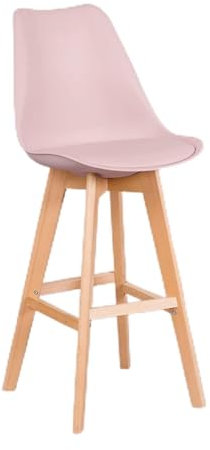 SKLUM 2er Set Barhocker (76 cm) Nordic Rosa Haselnuss