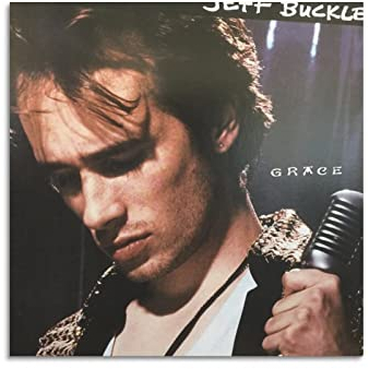 yydds Jeff Buckley Sänger Poster Leinwand Poster Wandkunst Druck Ästhetische Raumdekoration Home Office Dekoration 30 x 30 cm Unframe Stil