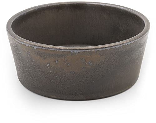 SyuRo Japanische Keramikschale Für Steinware Für Snacks Und Vorspeisen - Schwarzes Medium - zen minded