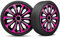 Radkappen 14 Zoll Radzierblenden 4er Set passend für alle Stahlfelgen - Einstellbarer Sicherungsring - Schwarz Rosa Pink