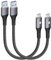 CONMDEX USB C Cable Short 15cm/0.15M 2Pack 10Gbps Data USB3.1 Gen2 Type C Android Auto Cable QC3.0 3.1A USBA to C Fast Charger for Samsung Note20 Galaxy S24/S23/S22/S21 Z Flip 5 Tab S9 Pixel 9-Grey