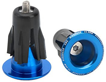 Fahrradlenker-Endstopfen, Aluminiumlegierung, Outdoor-Sport, Lenkerstopfen, 1 Paar (blau)