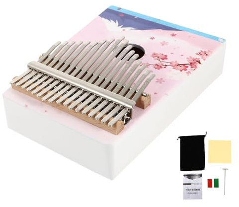 ibasenice 1 Satz Kalimba Tragbare Tastatur Kristall Tastenklavier Musical Hölzern Holz Klavier Mit Elektrischem Keyboard Spielzeug Mini Weiße Kiefer Kind Kleines Instrument