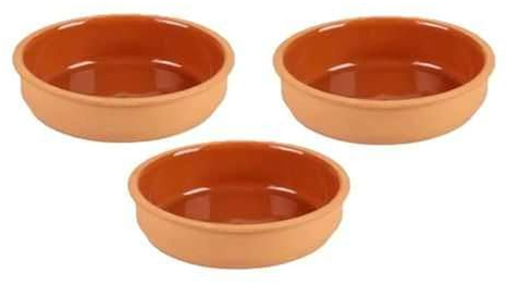 Lot de 3 ramequins en terre cuite - Orange