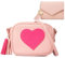 BTHRORO Umhängetaschen Mädchen Herzform Crossbody Geldbörse, Niedlicher Handtasche Mini Prinzessin Messenger Bags Geldbörse mit verstellbarem Gurt für Mädchen Damen Geschenk