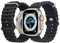 NUKELOLO 2 Pack Ocean Strap Compatible with Apple Watch Ultra 49mm 46mm 45mm 44mm 42mm 41mm 40mm 38mm, Soft Silicone Sport Band for iWatch Series 10 Ultra 9 8 7 6 5 4 3 2 1 SE, Black/Midnight Blue