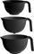 Go Practic Schüssel Set Mit Griff 3 Stück 2 Rührschüssel Salatschüssel 1 Abtropfsieb Nudelsieb BPA Frei Spülmaschinenfest 3,5 L 2 L 1,5 L