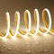 TOPAI 12V COB LED Streifen 5M Naturweiß Schmal 5mm Wasserdicht, Flexible LED Strip 4000K Aussenbereich, CRI>90 400LED/M Selbstklebend LED Band Schneidbar (Produkt ohne Netzteil)