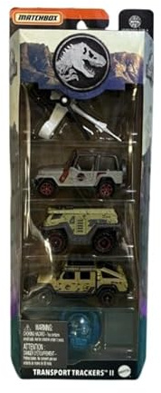 Matchbox Jurassic World Transport Trackers II, 5 Pack