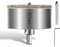 Scie Cloche Diamantée 80 mm Avec Foret Guidage de Centrage Ouvre Trou en Verre Foret Diamant Trepans pour Carrelage Trépan Diamant pour Carrelage, Porcelaine, Verre, granit, Marbre et Céramique