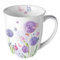 Ambiente Teetasse Kaffeetasse Becher Mug 0,4l Blumen Schmetterlinge Wiese in Pastell Farben Tasse Fine Bone China Porzellan Serie Flower beauty