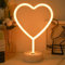JEMESI Neon-Herzlicht, warmweißes Herz-Neonschild, LED-Neonlicht, Batterie/USB, Valentinstag, Lichter für Zimmer, Wohnheim, Hochzeit, Jahrestag