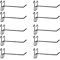 SYJHHWGS 10 vielseitige Stecktafel-Haken, Gitter, Wandgitter, Einzelhandel, Schaufenster, Läden, Waren, Regal, Minimalisten, Paneelhaken, Stecktafel-Haken