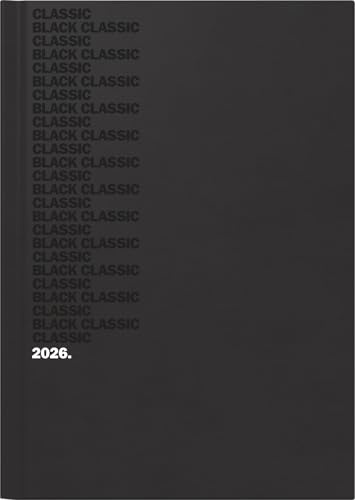 BRUNNEN Buchkalender Mod. 795 '26 „Black Classic“ | A5, Kunststoff