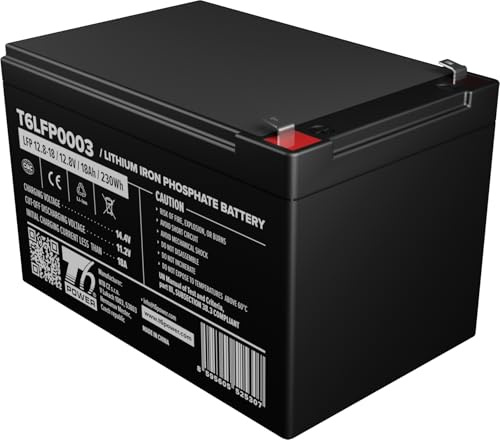 Battery T6 Power LiFePO4 12.8 V, 18 Ah, 230 Wh, Bluetooth, F2