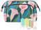 miaozhen Sac à maquillage de voyage rose et bleu Calla Lily Capacité Sac à main pour maquillage de voyage, Lys calla rose bleu, Moderne