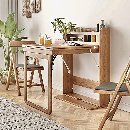 Ausklappbarer Wandtisch, platzsparender, klappbarer Esstisch, Küche und Büro, Versteck mit großem Stauraum