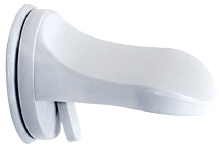 Zwpontia Dusch-Fußstütze, Saugnapf, PVC, Wandfußhocker, platzsparend, Wandmontage, Fußstütze für Badezimmer, Dusche, Wohnung
