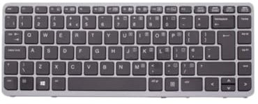 Clavier pour Ordinateur Portable for HP EliteBook 840 G1 Noir UK English Layout