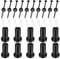 10er-Set Schienen-Abstandshalter für Schiebetüren, inkl. Schrauben, Lags, Bolzen, Wanddübel für sichere Wandbefestigung, Ladendekoration, Hardware