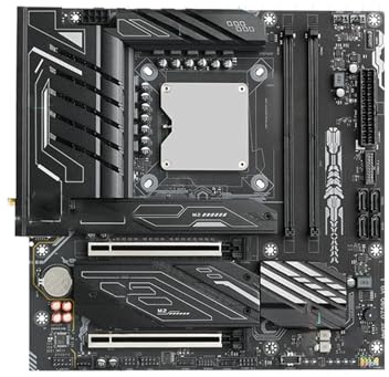 Placa Madre Kit de intercalador Combinado Placa Base con CPU integrada Fit For ERYING i5 14500HX, 14C20T, LGA 1151, DDR5, RAM, SATA/NVME, M.2, for PC Juegos DIY