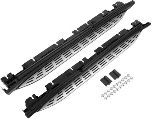 GEARFLOW Pas de porte latéraux compatibles avec Mercedes-Benz GLE W167 V167 2019–2024, aluminium & plastique, capacité de charge jusqu’à 360 kg, antidérapant, avec support, gauche & droite