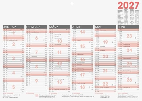 Glocken Tafelkalender 2027 | A4 quer