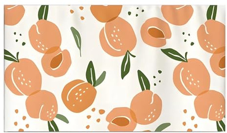 GSJNHY Schutzhülle für den Fernseher TV Cover Dustproof Home Decor,Thickened & Easy To Install,Hand-Drawn Yellow Peach Pattern,Fits 24 43 50 55 65 70 75 85 Inch TVs(22inch)
