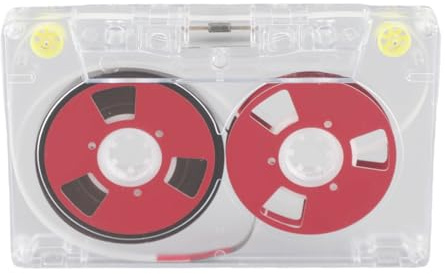 Eacam Beschreibbare Audiokassetten, Hochwertige Leere Kassetten für Musikproduzenten, 46 Minuten, PC-Gehäuse, 9,9 X 6,5 X 0, cm (Rot)