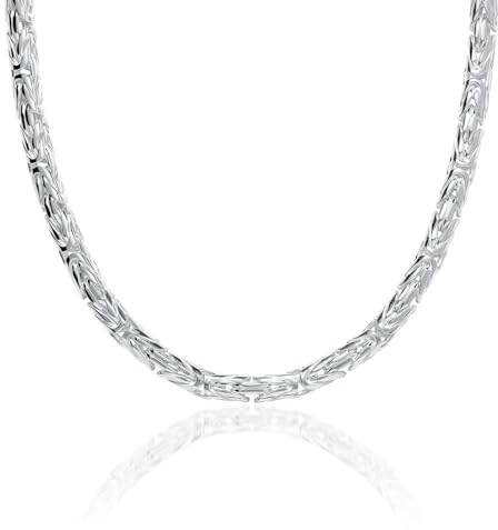 925er Sterlingsilber Königskette für Herren 5mm JEWLIX -50cm