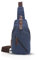 FANDARE Retro Brusttasche Segeltuch Schultertasche Herren Damen Sling Bag Crossover Rucksack Umhängetasche Sporttasche für Outdoor Reisen Wandern Abenteuer Sport Crossbody Bag