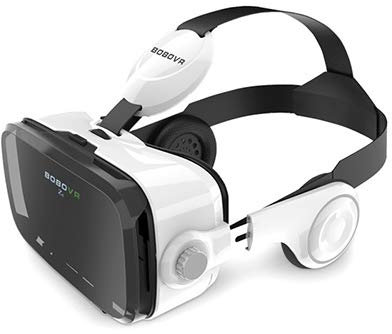 VR Equipos, Equipos de AR, Gafas 3D CTJ BOBOVR Z4 3D de cartón Casco de Realidad Virtual VR Vasos Auriculares estéreo Caja for el teléfono móvil (Blanco) (Color : Blanco)