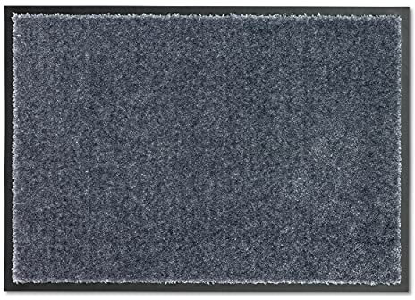 Schöner Wohnen Kollektion strapazierfähige Schmutzfangmatte Miami – getuftete Fußmatte 67x100 cm in Polartürkis – waschbarer Sauberlauf