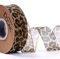 LUMoony 25mm x 10Yard Organzaband Geschenkband Satinband Leopardenmuster Dekoband Schleifenband zum Basteln Organzaband Hochzeit Tischdeko Zimmerdeko Deko Party Geschenk Transparent Band
