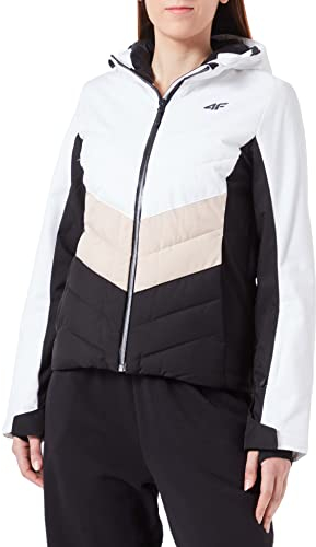 4F Damen Women's Ski Jacket Kudn006 Jeans, weiß, 38