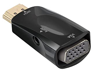 Ekon adattatore HDMI - VGA, femmina maschio, connettore HDMI, presa VGA, adattatore video per PC, TV, smart TV, laptop, monitor