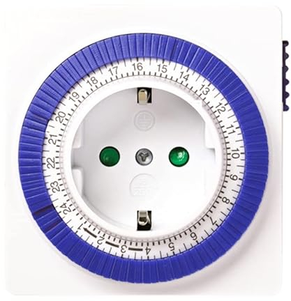 Programmateur analogique 24 Heures Compact, minuteur 3600 W - 250 V - 16 A - 50 Hz - IP 20 réglable