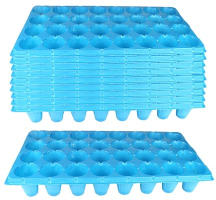 LOVIVER 10x Bandeja de Inicio de Granos Bandeja de Enchufe de inserción de plantación de plántulas, Duradera, Reutilizable, Kits de Inicio de Granos para, 120g