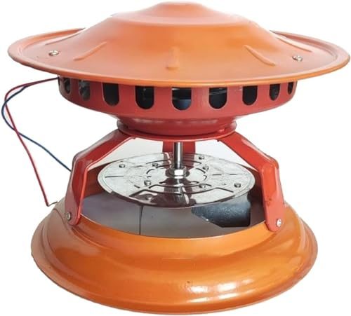 Electric Chimney Fan Flue, 80W Chimney draft inducer, Fireplace Exhaust Fan, Chimney Ventilation Fans Chimney Draft Inducer for Barbecue Air Extractor C