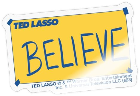 Ted Lasso Believe Schild Sticker Aufkleber